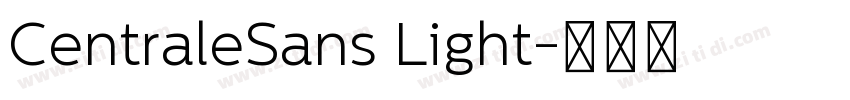 CentraleSans Light字体转换